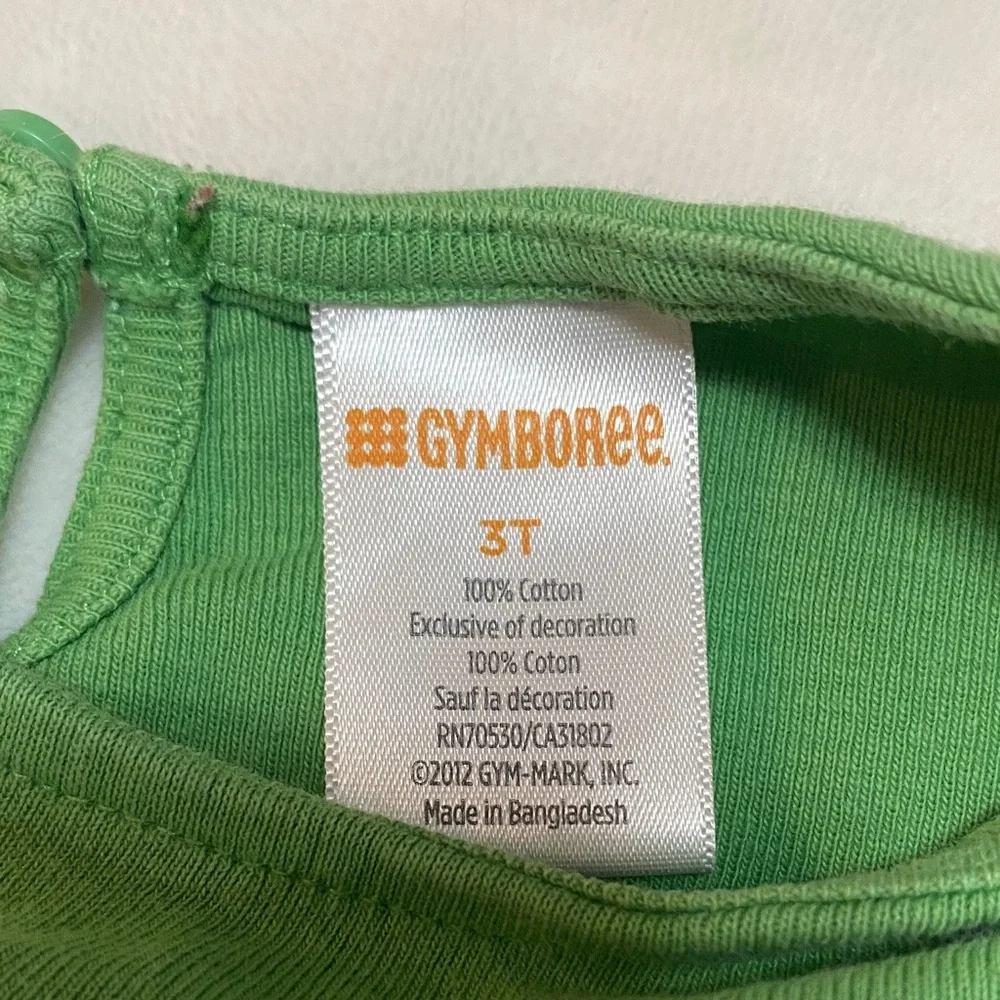 Gymboree Green and Pink 'Lil Sister' Tee